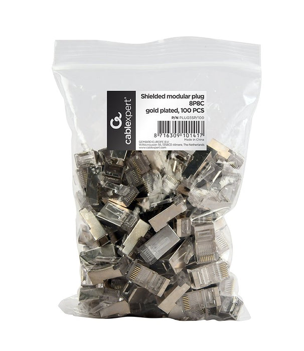 EAN 8716309101417 - Gembird PLUG5SP/100 conector RJ-45 Transparente imagen 2