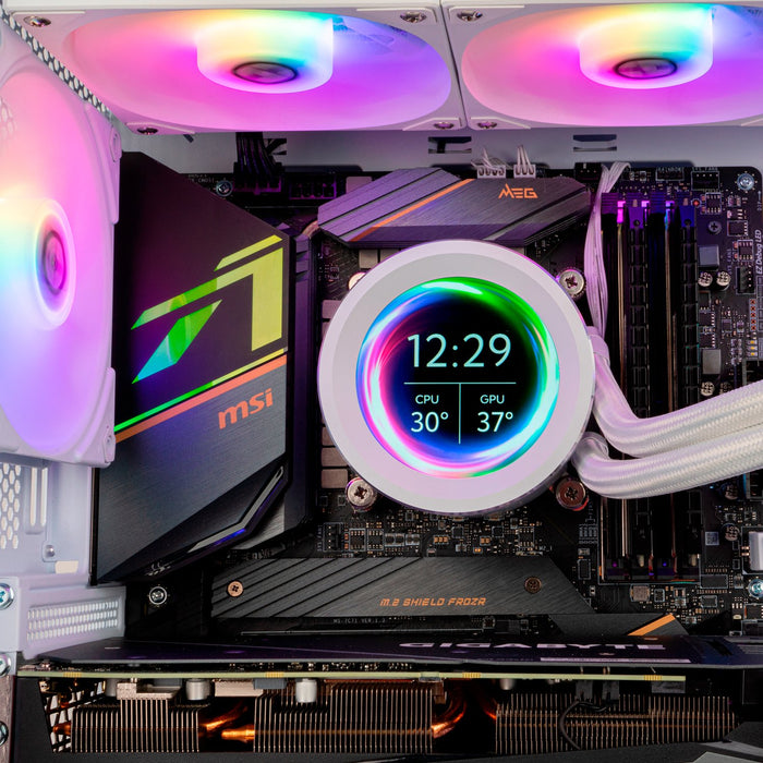 EAN 8436587975073 - NOX Hummer X-240 LCD Procesador Refrigerador de aire 12 cm Blanco 1 pieza(s) imagen 6