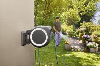 EAN 4078500052030 - Gardena RollUp Carrete de pared Automático Negro, Gris imagen 2