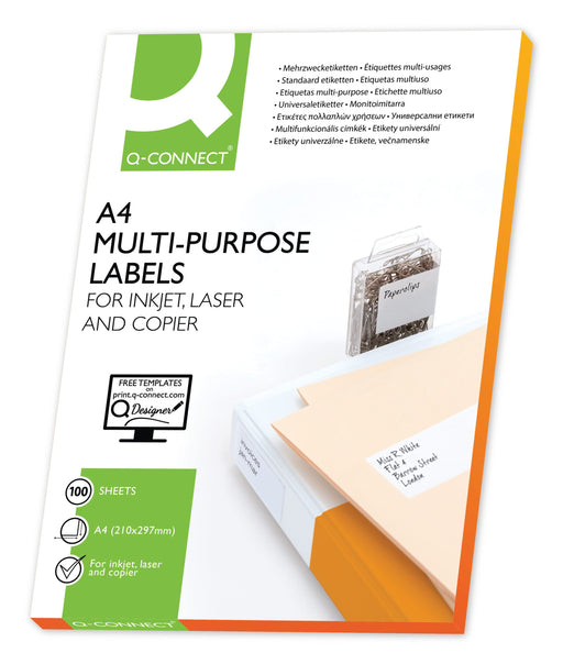 EAN 5705831106574 - Q-CONNECT KF10657 etiqueta de impresora Blanco Etiqueta para impresora autoadhesiva imagen 1