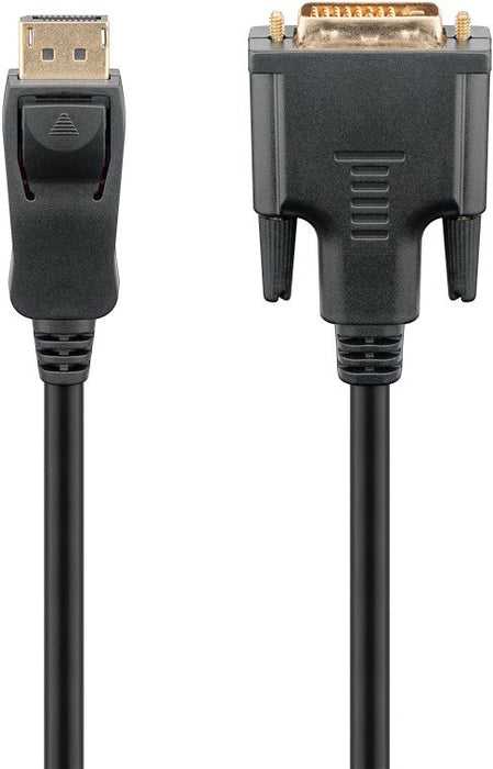 EAN 4040849519604 - Goobay 51960 adaptador de cable de vídeo 1 m DisplayPort DVI-D Negro imagen 1