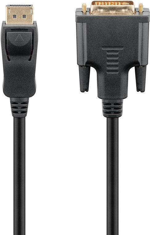 EAN 4040849519604 - Goobay 51960 adaptador de cable de vídeo 1 m DisplayPort DVI-D Negro imagen 1