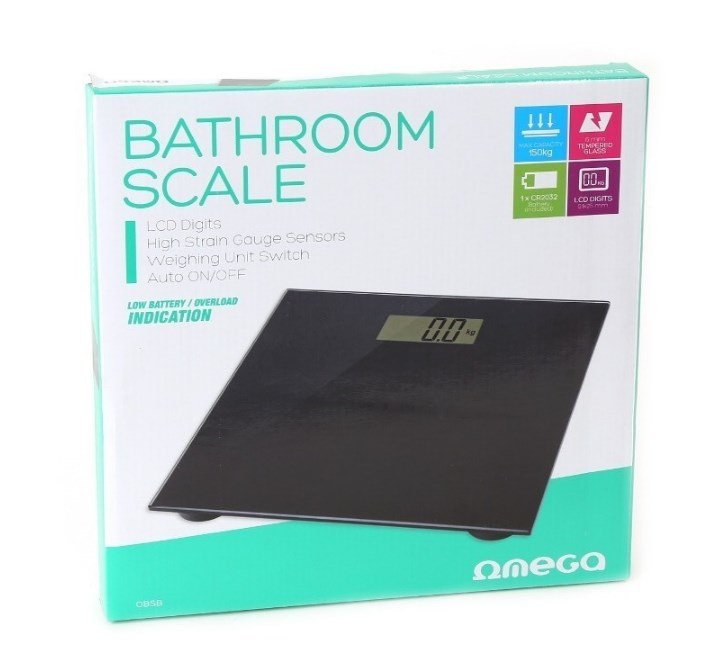 EAN 5907595427111 - Omega OBSB báscula de baño Rectángulo Negro Báscula personal electrónica imagen 4