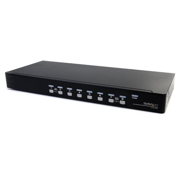 EAN 0065030837248 - StarTech.com SV831DUSBAU interruptor KVM Montaje en rack Negro imagen 1