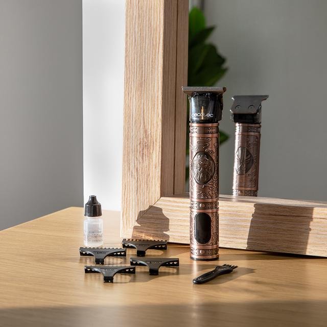 EAN 8435484044455 - Cecotec 04445 cortadora de pelo y maquinilla Oro rosa 4 imagen 9