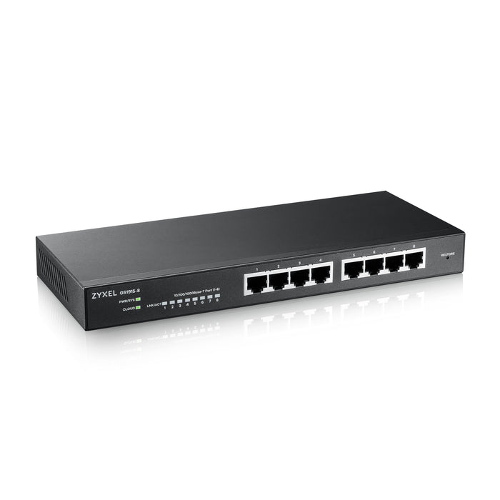 EAN 4718937621897 - Zyxel GS1915-8 Gestionado L2 Gigabit Ethernet (10/100/1000) Negro imagen 3