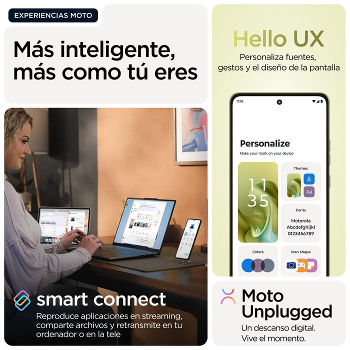 EAN 0840023294914 - Motorola moto g86 5G 16,9 cm (6.67") SIM doble Android 15 USB Tipo C 8 GB 256 GB 5200 mAh Verde imagen 11