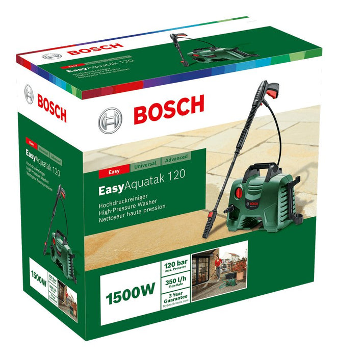 EAN 3165140935630 - Bosch EasyAquatak 120 Limpiadora de alta presión o Hidrolimpiadora Compacto Eléctrico 348 l/h 1500 W Negr imagen 3