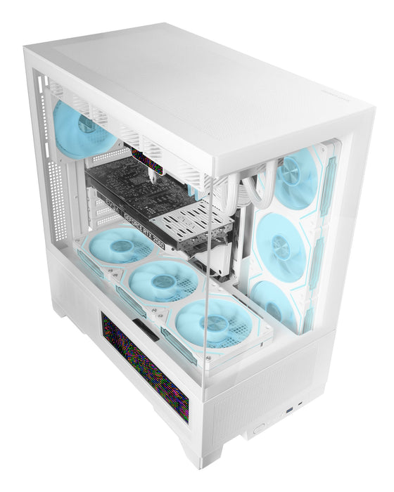 EAN 8435693112563 - Mars Gaming MCLCDXW carcasa de ordenador Midi Tower Blanco imagen 10