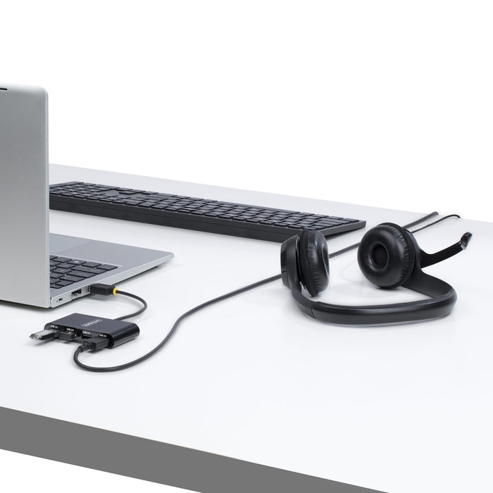 EAN 0065030911238 - StarTech.com ST4200MINI2-USB-HUB hub de interfaz 480 Mbit/s Negro imagen 6