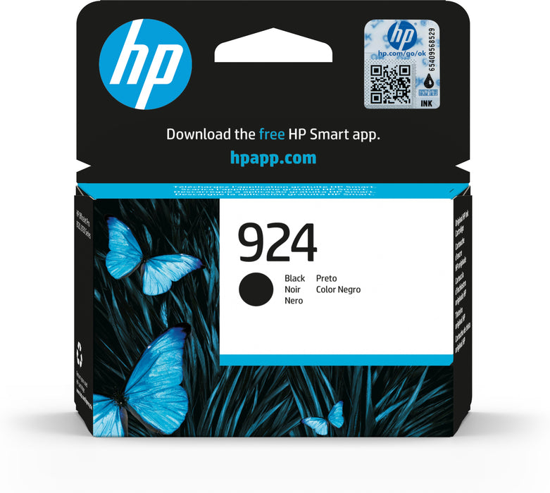 EAN 0196786147395 - HP 924 Black Original Ink Cartridge cartucho de tinta 1 pieza(s) Rendimiento estándar imagen 1