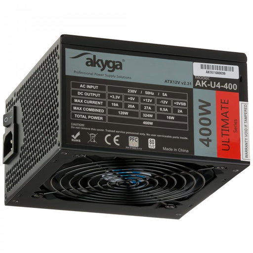 EAN 5901720131423 - Akyga AK-U4-400 unidad de fuente de alimentación 400 W 20+4 pin ATX ATX Negro imagen 1