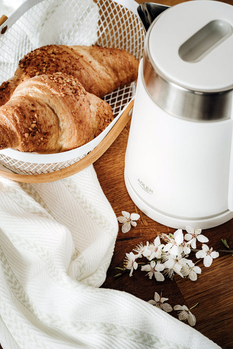 EAN 5903887809665 - Adler AD 1372W tetera eléctrica 0,6 L 800 W Metálico, Blanco imagen 12