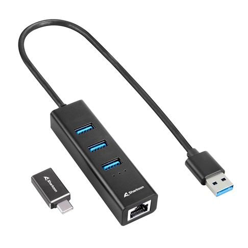 EAN 4044951037575 - Sharkoon 4044951037575 base para portátil y replicador de puertos Inalámbrico USB 3.2 Gen 1 (3.1 Gen 1) T imagen 1