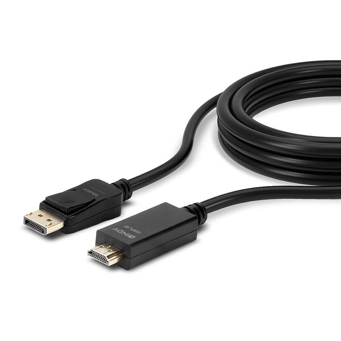 EAN 4002888369244 - Lindy 36924 adaptador de cable de vídeo 5 m DisplayPort HDMI tipo A (Estándar) Negro imagen 5