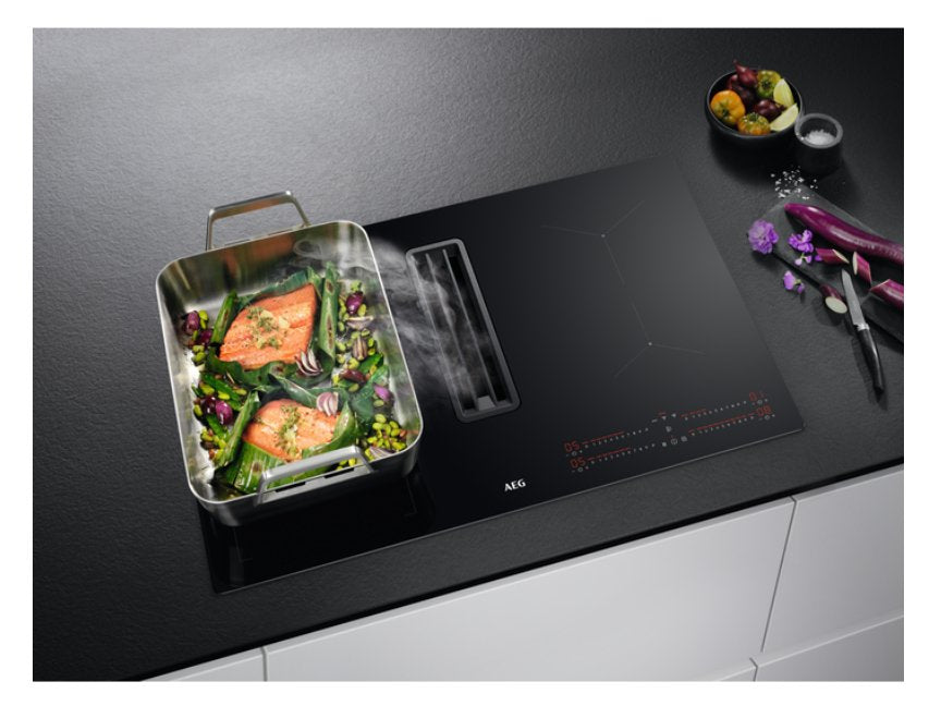 EAN 7332543819454 - AEG CCE84543CB hobs Negro Integrado 77 cm Con placa de inducción 4 zona(s) Campana integrada imagen 6