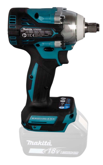 EAN 0088381898003 - Makita DTW300Z destornillador eléctrico y llave de impacto 3200 RPM Negro, Azul imagen 7