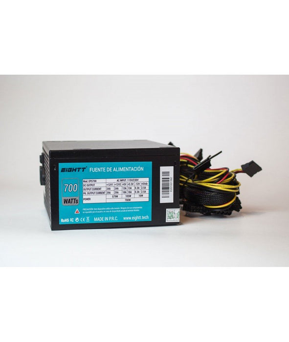 EAN 8425402168592 - Eightt EPS700 unidad de fuente de alimentación 700 W 20+4 pin ATX ATX Negro imagen 2