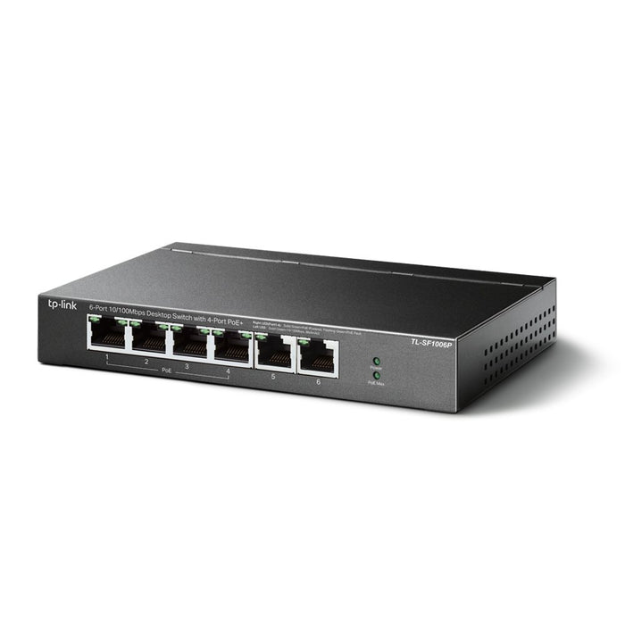 EAN 6935364030933 - TP-Link TL-SF1006P switch No administrado Fast Ethernet (10/100) Energía sobre Ethernet (PoE) Negro imagen 2