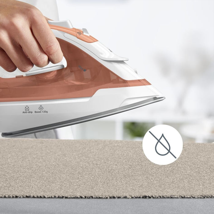 EAN 3121040092729 - Tefal Virtuo 30 FV2C40E0 plancha Plancha vapor-seco Suela de cerámica 2000 W Durazno, Blanco imagen 9