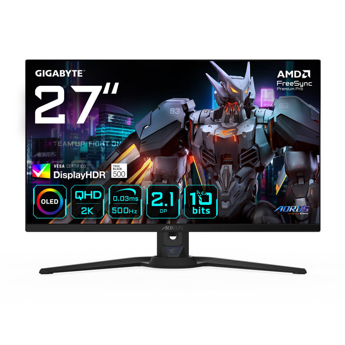 EAN 4719331867751 - GIGABYTE AORUS FO27Q5P pantalla para PC 68,6 cm (27") 2560 x 1440 Pixeles Quad HD Negro imagen 1