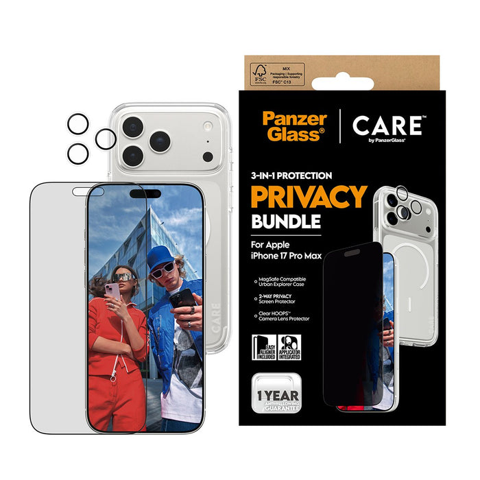 EAN 5715685027444 - PanzerGlass ® | CARE by ® 3-in-1 Flagship Privacy Bundle iPhone 17 Pro Max Protector de pantalla Apple 1  imagen 2
