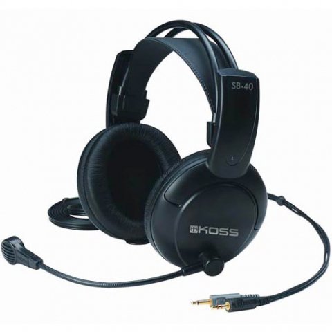 EAN 0021299143131 - Koss SB40 auricular y casco Auriculares Alámbrico Diadema Llamadas/Música Negro imagen 1