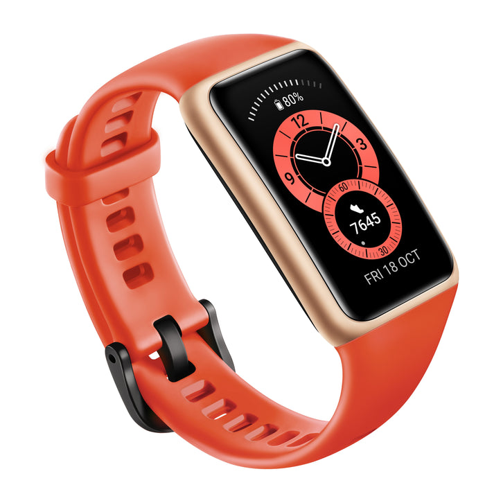 EAN 6941487216659 - Huawei Band 6 AMOLED Pulsera de actividad 3,73 cm (1.47") Rojo imagen 3