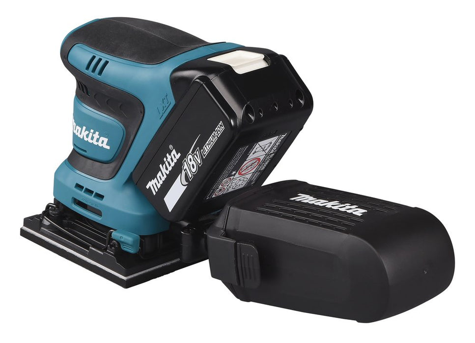 EAN 0088381760720 - Makita DBO480Z lijadora portátil Lijadora rotorbital 14000 OPM Negro, Azul 210 W imagen 3