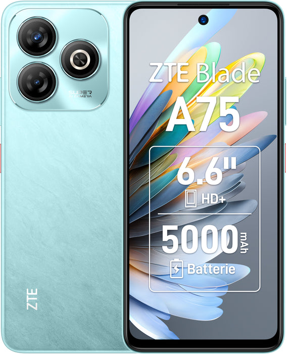 EAN 6902176113925 - ZTE Blade A75 16,8 cm (6.6") SIM doble Android 9.0 4G USB Tipo C 4 GB 128 GB 5000 mAh Verde imagen 1