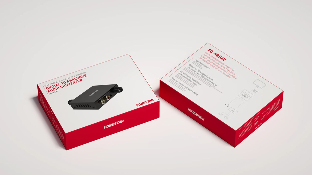 EAN 8422521025720 - Fonestar FO-42DAV convertidor de audio Negro imagen 4