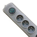 EAN 5901878501642 - Qoltec 50164 limitador de tensión Gris 4 salidas AC 230 V 2,5 m imagen 2
