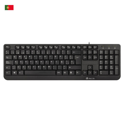 EAN 8435430618440 - NGS FunkyV3, QWERTY, PT teclado Hogar USB Portugués Negro imagen 1