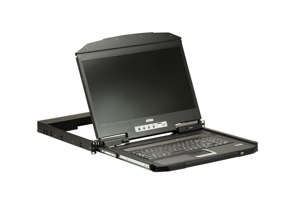 EAN 4719264647284 - ATEN CL3700NW consola de rack 47 cm (18.5") 1920 x 1080 Pixeles Metal, Plástico Negro 1U imagen 2