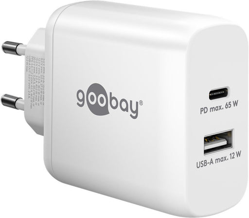 EAN 4040849654107 - Goobay 65410 cargador de dispositivo móvil Auriculares, Portátil, Reloj inteligente Blanco Corriente alte imagen 1