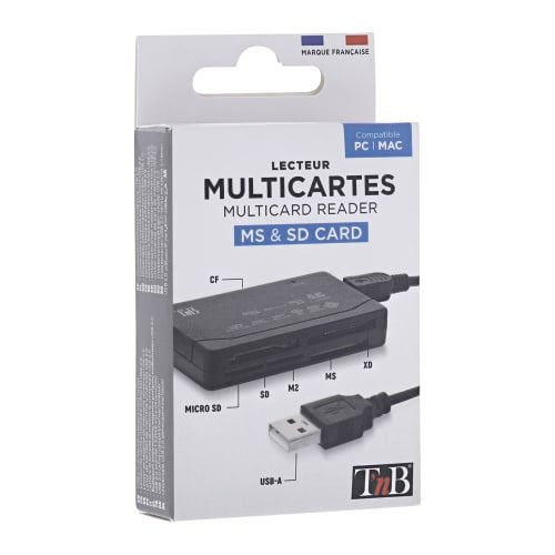 EAN 3303170115657 - T'nB READERSD3 lector de tarjeta USB 2.0 Interno Negro imagen 5