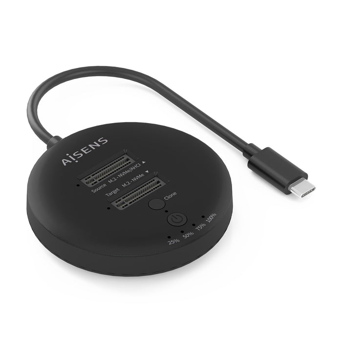 EAN 8435739903308 - AISENS ASDS-2M2N05-BK base de conexión para disco duro USB 3.2 Gen 2 (3.1 Gen 2) Type-C imagen 1