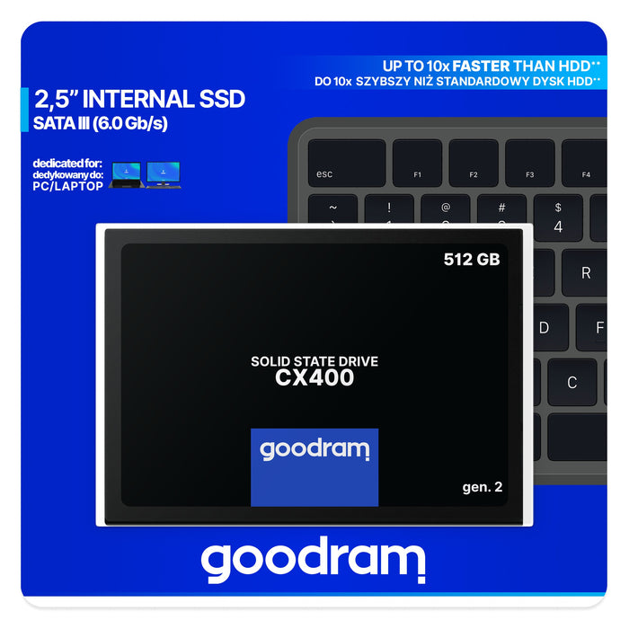 EAN 5908267923450 - Goodram CX400 gen.2 512 GB 2.5" Serial ATA III 3D TLC NAND imagen 7