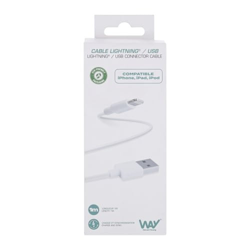 EAN 3303170090794 - T'nB WCBL01 cable de conector Lightning 1 m Blanco imagen 2