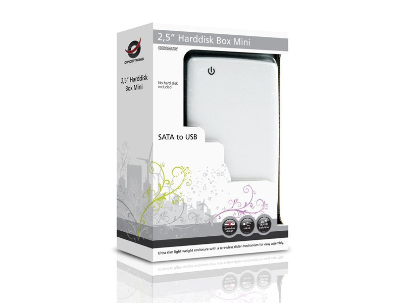 EAN 4015867173879 - Conceptronic CHD2MUW caja para disco duro externo Carcasa de disco duro/SSD Blanco 2.5" imagen 3