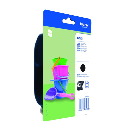 EAN 5014047567063 - Brother LC221BKBP cartucho de tinta 1 pieza(s) Original Negro imagen 1