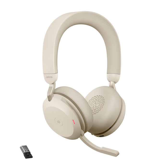 EAN 5706991024319 - Jabra Evolve2 75 Auriculares Inalámbrico Diadema Oficina/Centro de llamadas Bluetooth Beige imagen 3