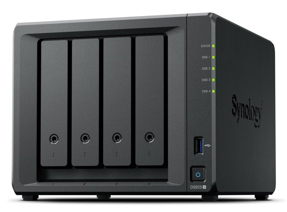EAN 4711174726004 - Synology DiskStation DS925+ servidor de almacenamiento NAS Ryzen Embedded V1500B 4 GB DDR4 0 TB Negro imagen 1