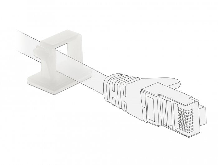 EAN 4043619602506 - DeLOCK 60250 organizador de cables Piso Soporte para cables Blanco 10 pieza(s) imagen 3