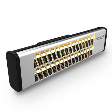 EAN 8435484053235 - Cecotec 05323 calefactor eléctrico Interior Negro, Acero inoxidable 1200 W Calefactor eléctrico de cuarzo imagen 3