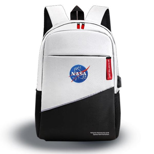 EAN 4895232703715 - NASA BAG05-W mochila City backpack Negro, Blanco Oxford imagen 1