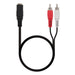 EAN 8433281005051 - Nanocable 10.24.1301 cable de audio 1,5 m 2 x RCA 3,5mm Negro imagen 1