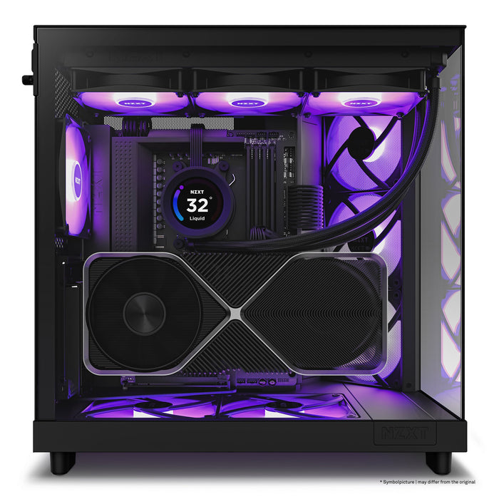 EAN 5056547204079 - NZXT H6 Flow RGB Midi Tower Negro imagen 13