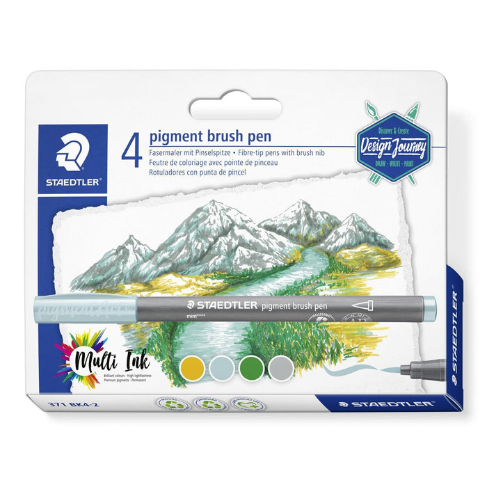 EAN 4007817102442 - Staedtler pigment brush pen 371 rotulador Oro 1 pieza(s) imagen 3