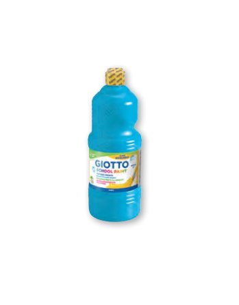 EAN 8000825977152 - Giotto Témpera Escolar 1000 ml Botella Cian imagen 1